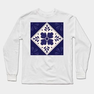 Mexican Talavera Tile Long Sleeve T-Shirt